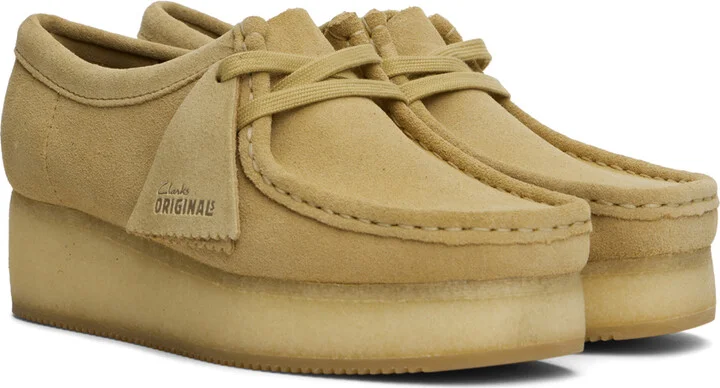 Clarks Originals Beige Wallacraft Bee Derbys - Image 4