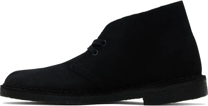 Clarks Originals Black Suede Desert Boots - Image 3