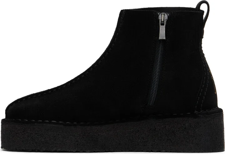 Clarks Originals Black Trek Wedge Boots - Image 3
