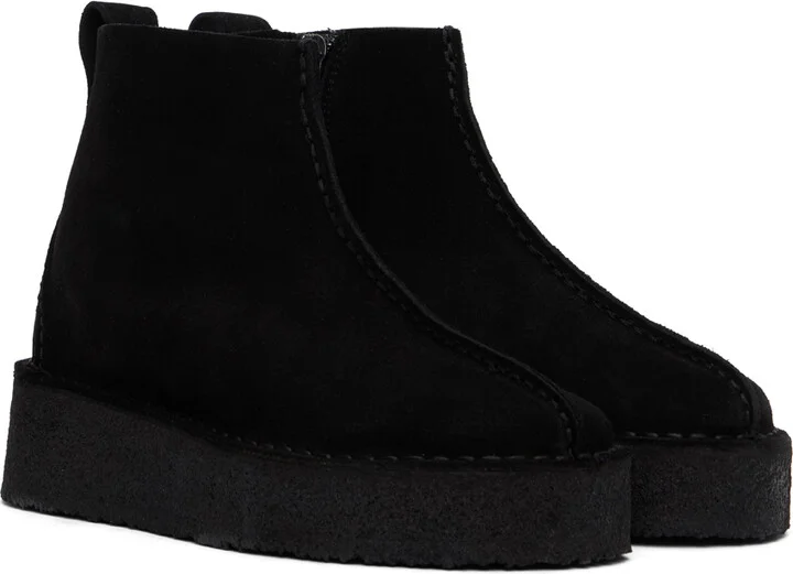 Clarks Originals Black Trek Wedge Boots - Image 4