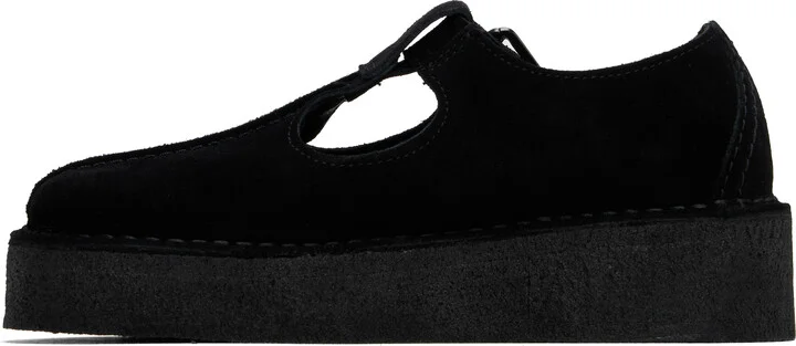 Clarks Originals Black Trek Wedge T-Bar Loafers - Image 3