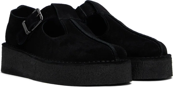 Clarks Originals Black Trek Wedge T-Bar Loafers - Image 4
