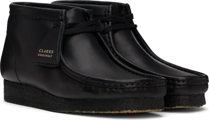 Clarks Originals Black Wallabee Boots - Image 4