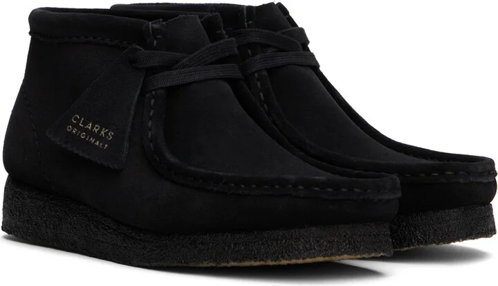 Clarks Originals Black Wallabee Boots - Image 4