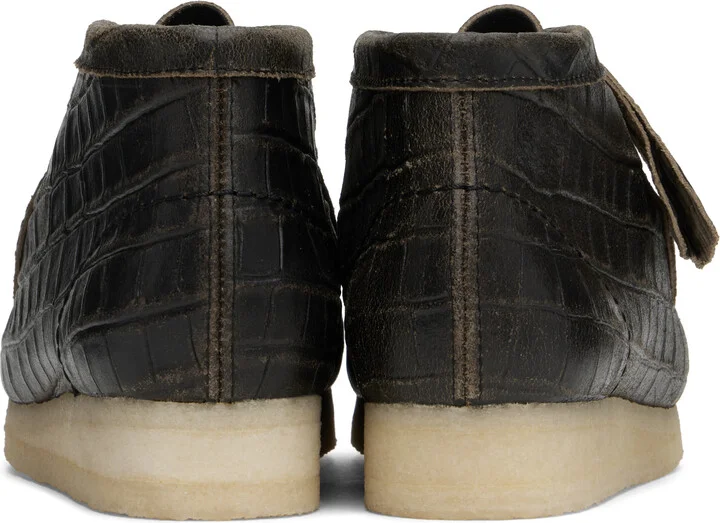Clarks Originals Black Wallabee Boots - Image 2