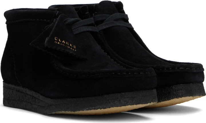 Clarks Originals Black Wallabee Boots - Image 4