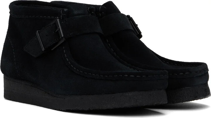 Clarks Originals Black Wallabee Buckle Boots - Image 4