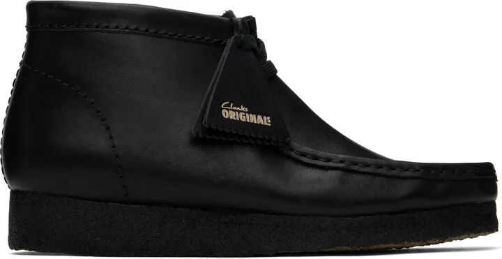 Clarks Originals Black Wallabee Desert Boots