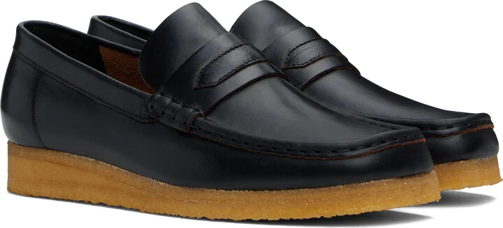 Clarks Originals Black Wallabee Penny Loafers - Image 4