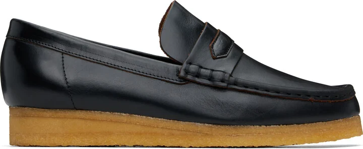 Clarks Originals Black Wallabee Penny Loafers