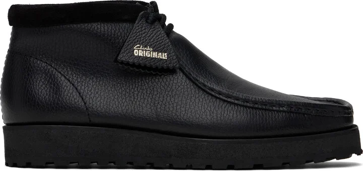 Clarks Originals Black Wallabee Scout Desert Boots