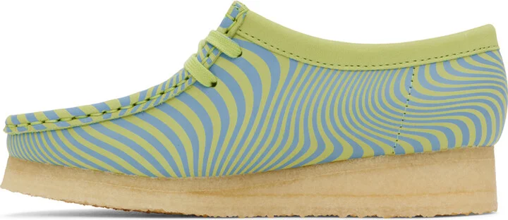 Clarks Originals Blue & Green Wallabee Derbys - Image 3