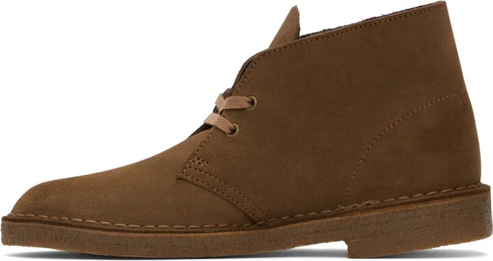 Clarks Originals Brown Suede Desert Boots - Image 3