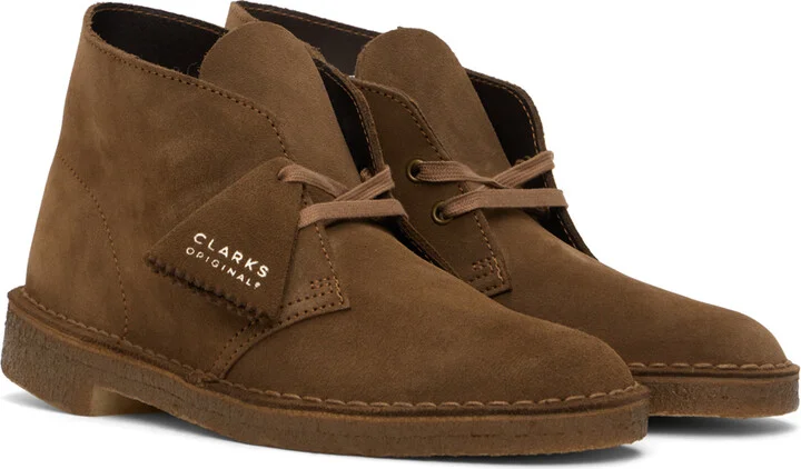 Clarks Originals Brown Suede Desert Boots - Image 4