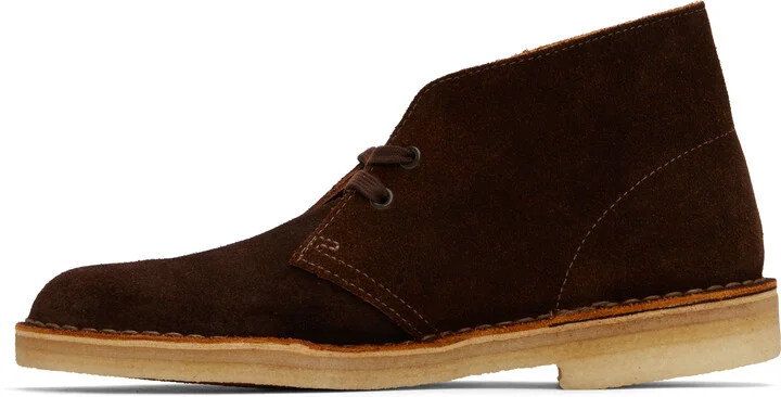 Clarks Originals Brown Suede Desert Boots - Image 3