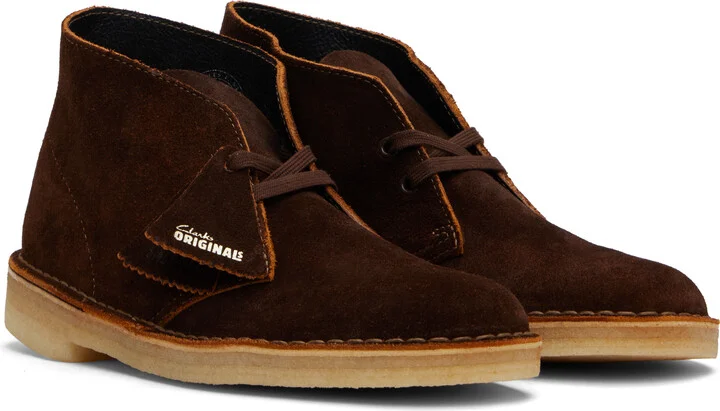 Clarks Originals Brown Suede Desert Boots - Image 4