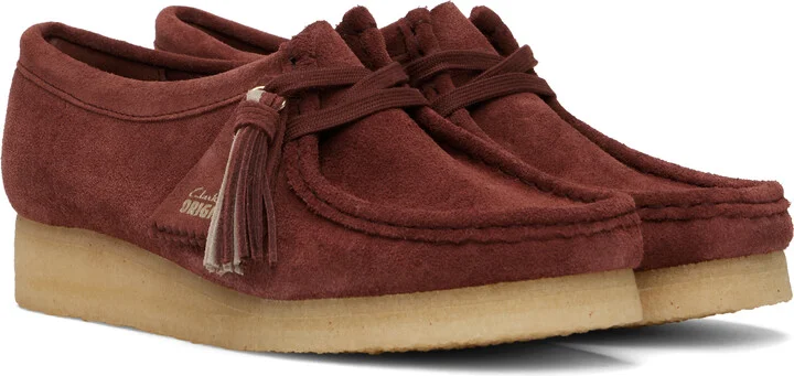 Clarks Originals Burgundy Wallabee Derbys - Image 4