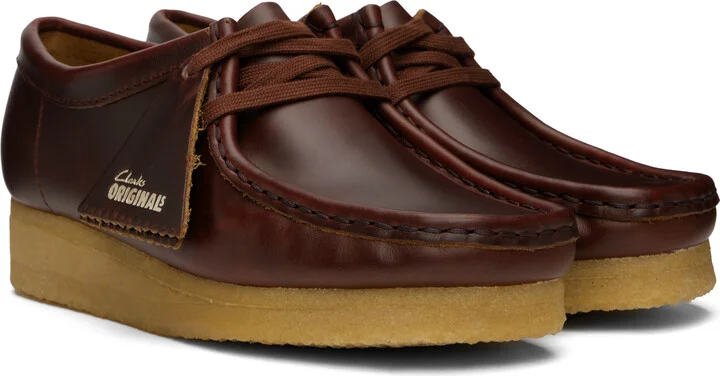 Clarks Originals Burgundy Wallabee Derbys - Image 4