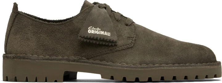 Clarks Originals Gray Desert Rock Lo Derbys