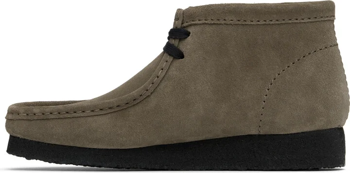 Clarks Originals Gray Wallabee Boots - Image 3