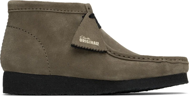 Clarks Originals Gray Wallabee Boots