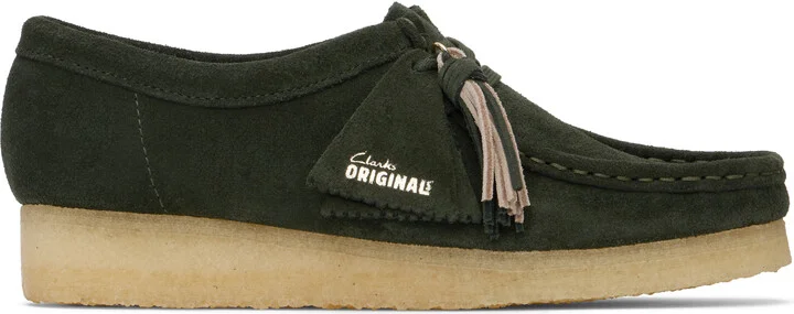 Clarks Originals Green Wallabee Derbys