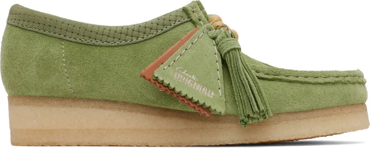 Clarks Originals Green Wallabee Derbys