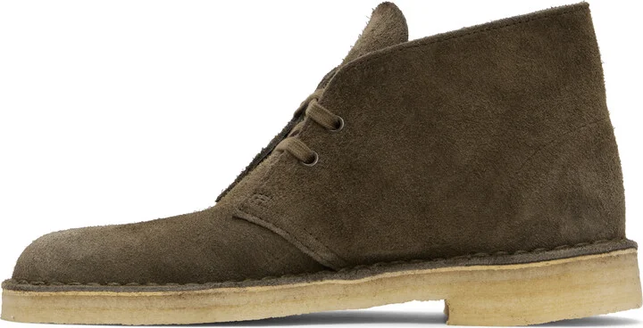 Clarks Originals Khaki Suede Desert Boots - Image 3