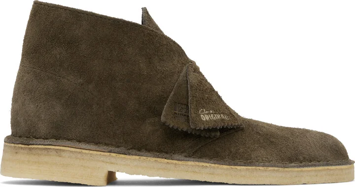Clarks Originals Khaki Suede Desert Boots