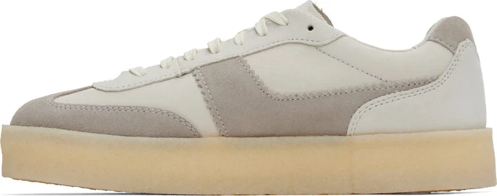 Clarks Originals Off-White & Gray Tor 80 Sneakers - Image 3