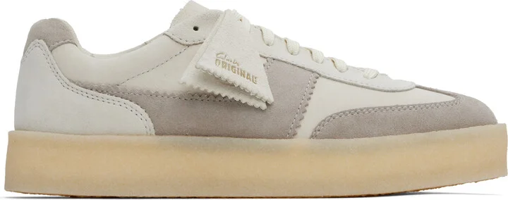 Clarks Originals Off-White & Gray Tor 80 Sneakers