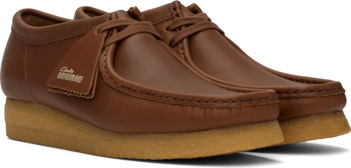 Clarks Originals Tan Wallabee Derbys - Image 4