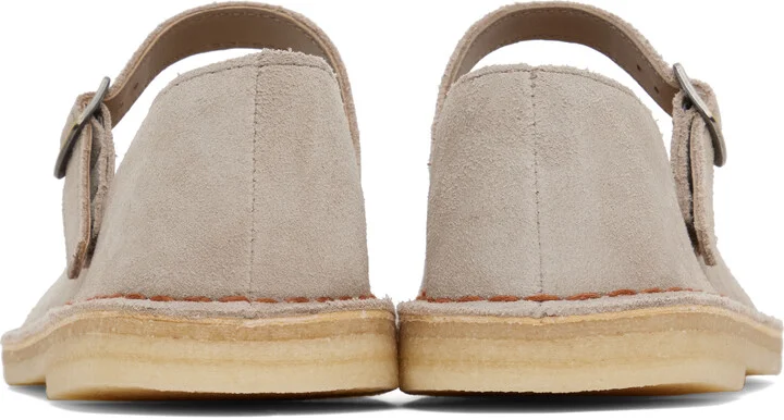 Clarks Originals Taupe Desert Jane Ballerina Flats - Image 2