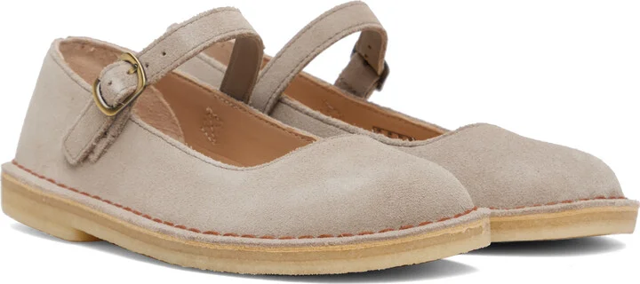 Clarks Originals Taupe Desert Jane Ballerina Flats - Image 4