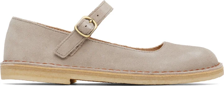 Clarks Originals Taupe Desert Jane Ballerina Flats