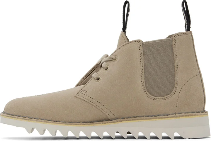 Clarks Originals Taupe Neighborhood Edition Suede Desert Boots - Image 3