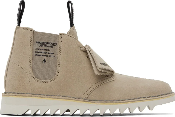 Clarks Originals Taupe Neighborhood Edition Suede Desert Boots