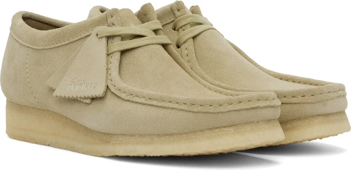 Clarks Originals Taupe Wallabee Derbys - Image 4