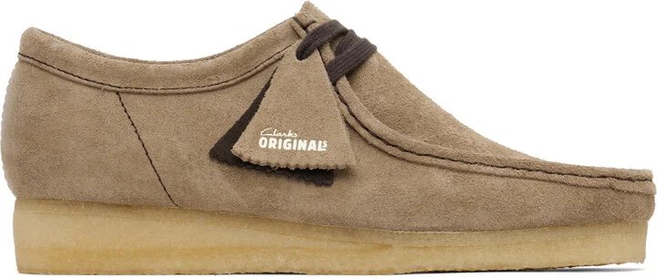 Clarks Originals Taupe Wallabee Derbys