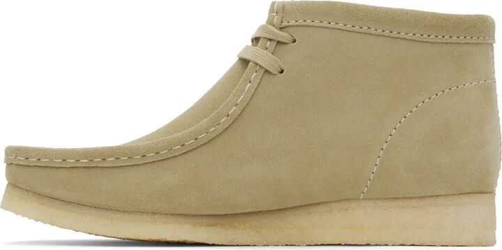 Clarks Originals Taupe Wallabee Desert Boots - Image 3
