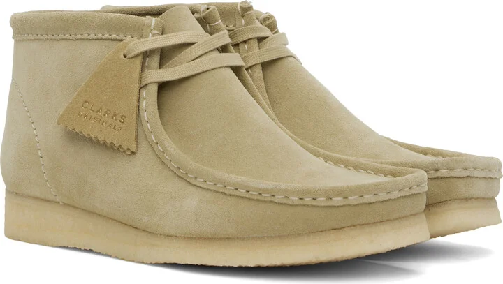 Clarks Originals Taupe Wallabee Desert Boots - Image 4