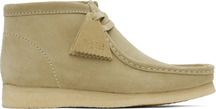 Clarks Originals Taupe Wallabee Desert Boots