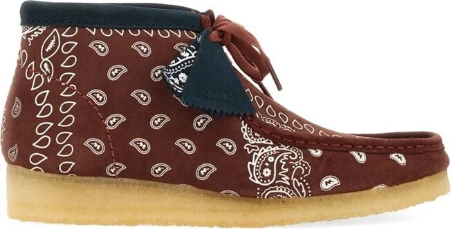 Clarks Paisley Printed Wallabee Boots