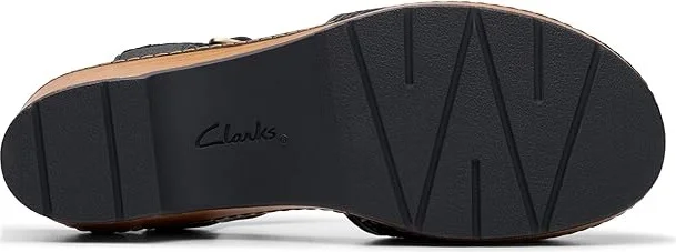 Clarks Paizlee Bay Women's Slippers Black Leather : 8 B - Medium - Image 3