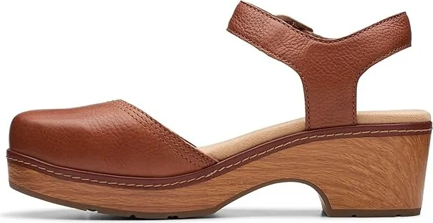 Clarks Paizlee Bay Women's Slippers Tan Leather : 11 B - Medium - Image 5