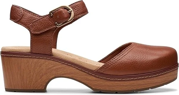 Clarks Paizlee Bay Women's Slippers Tan Leather : 11 B - Medium - Image 6