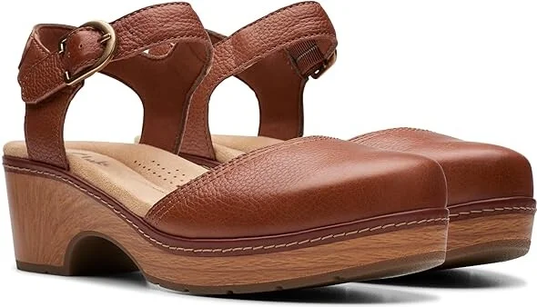 Clarks Paizlee Bay Women's Slippers Tan Leather : 11 B - Medium