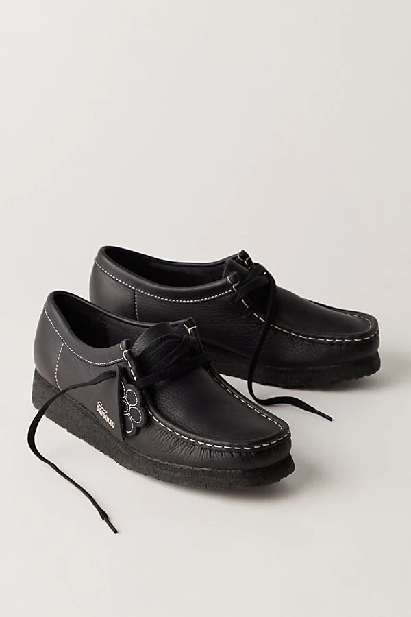 Clarks Pop Leather Wallabees - Image 2