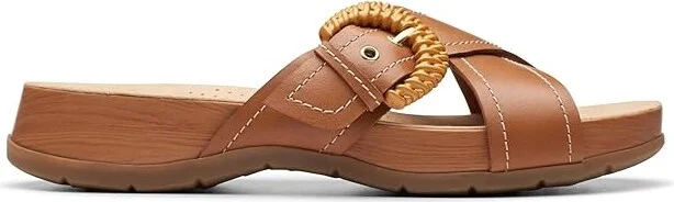 Clarks Reileigh Bay Women's Sandals Cinnamon Leather : 5.5 B - Medium, Leather/Rubber - Image 6