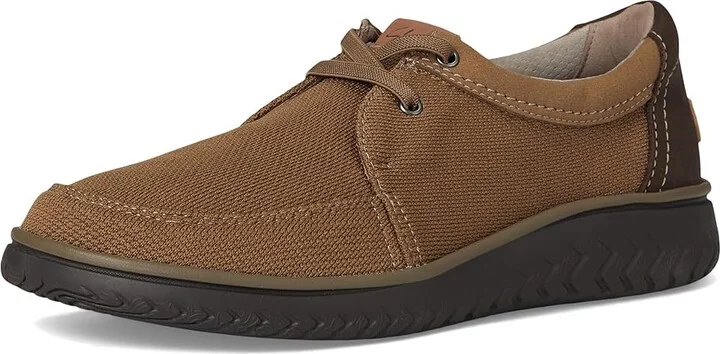 Clarks RelaxLite Lace Men's Shoes Light Brown Textile : 9.5 EE - Wide - Image 5